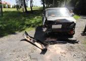Opel Corsa i VW Transporter zderzyły się w Rożnowie