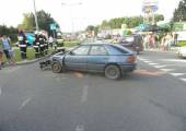 Nowy Sącz ulica Prażmowskiego – zderzenie dwóch motocykli i samochodu