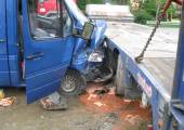 Siołkowa- zderzenie busa z samochodem ciezarowym