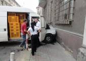 Nowy Sącz ulica Szwedzka – pożar samochodu dostawczego