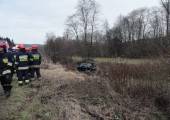 Przydonica – Opel Astra wypadł z drogi