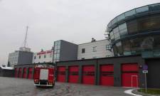 Widok nowej strażnicy-wejście główne