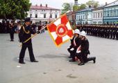 Uroczystość wręczenia sztandaru ZSP Nowy Sącz -9.05.1992 rok część 1 