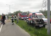 Nowy Sącz aleje Piłsudskiego – kolizja dwóch samochodów