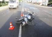 Chełmiec ulica Krakowska – zderzenie samochodu i motocykla