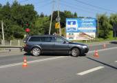 Nowy Sącz  ulica Tarnowska- zderzenie ciągnika siodłowego i samochodu osobowego