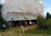 Kosarzyska – pożar budynku gospodarczego