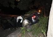 Krynica Zdrój- samochód wypadł z drogi