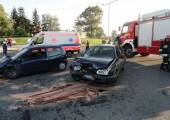 Nowy Sącz Aleje Piłsudskiego – zderzenie dwóch samochodów osobowych